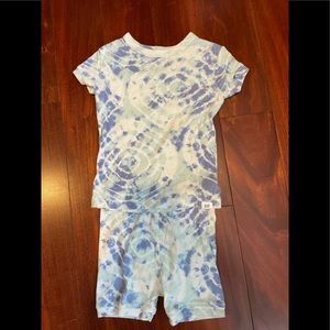 EUC Gap kids organic cotton tie dye pajama set